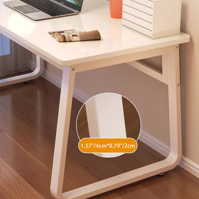 Escritorio de Placa de Densidad de Hierro Rectangular Minimalista Moderno para Oficina en Casa 