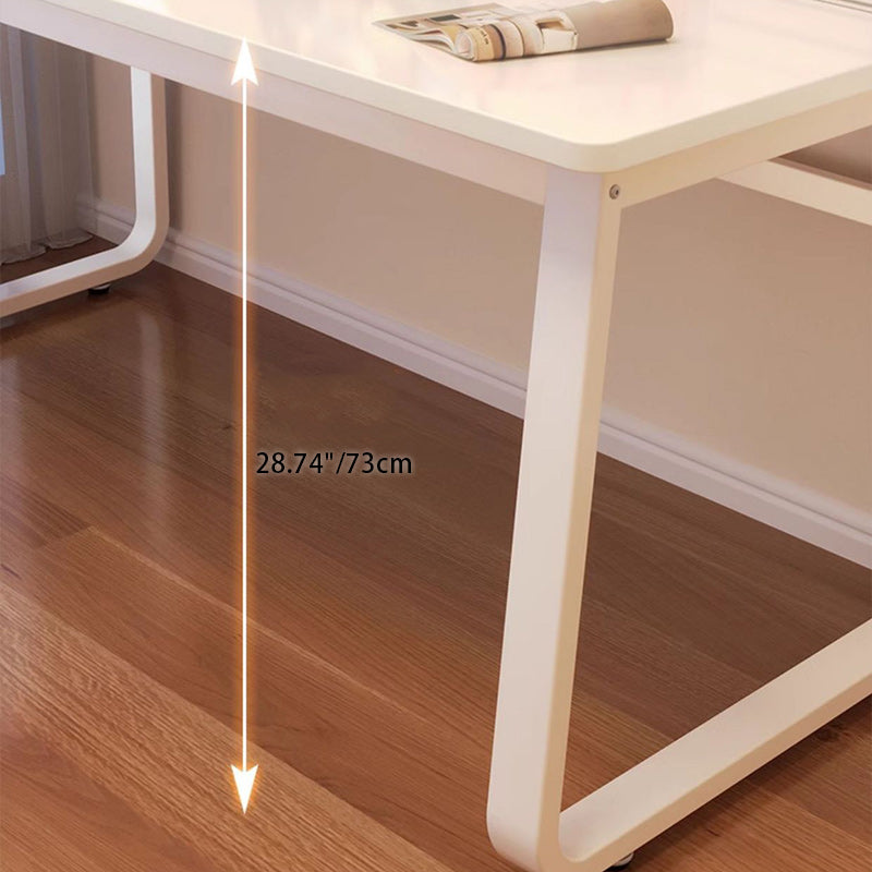 Escritorio de Placa de Densidad de Hierro Rectangular Minimalista Moderno para Oficina en Casa 
