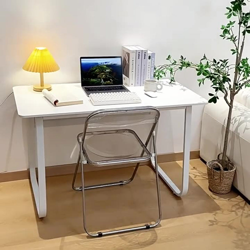 Escritorio de Placa de Densidad de Hierro Rectangular Minimalista Moderno para Oficina en Casa 
