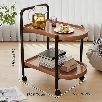 Table d'appoint contemporain scandinave amovible à plateau en métal à densité ronde à 2 niveaux pour salon 