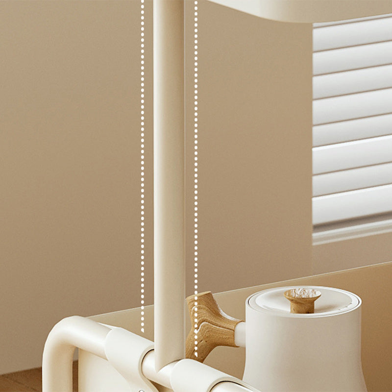 Mesa auxiliar rectangular de hierro y vidrio con losa de piedra removible nórdica contemporánea de 2 niveles para sala de estar 