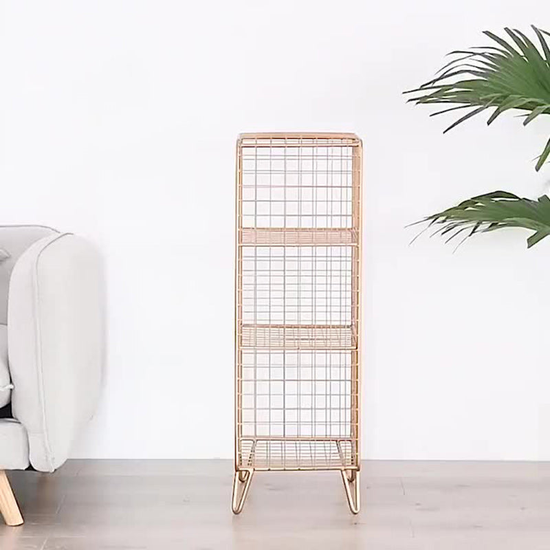 Mesa Lateral Rectangular de Hierro Minimalista Moderna de 2/3 Niveles Para Sala de Estar 