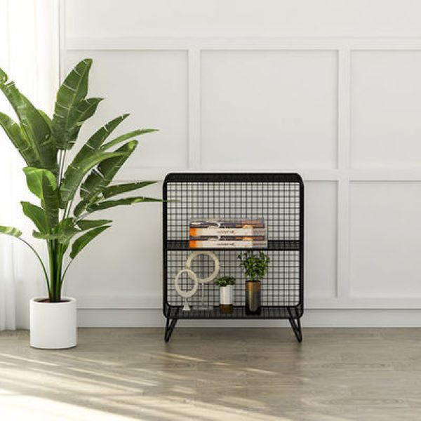 Mesa Lateral Rectangular de Hierro Minimalista Moderna de 2/3 Niveles Para Sala de Estar 