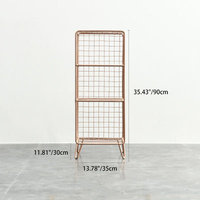 Mesa Lateral Rectangular de Hierro Minimalista Moderna de 2/3 Niveles Para Sala de Estar 