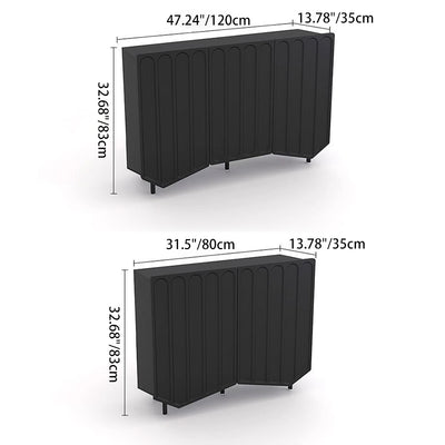 Contemporary Nordic Cream Rectangular Artificial Panel Shoe Storage 2/3 Cabinet For Entryways