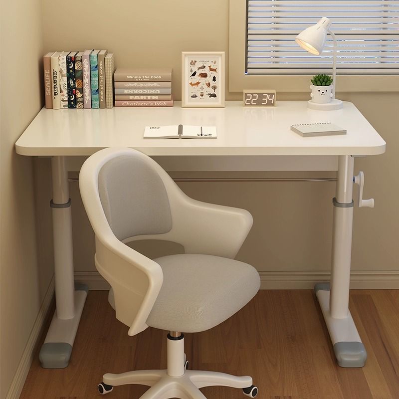 Moderne minimalistische rechteckige Schreibtische aus Karbonstahl und MDF für das Homeoffice 