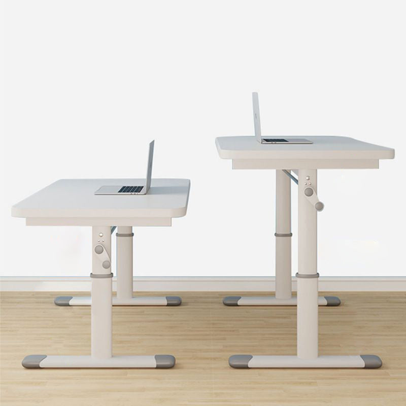 Moderne minimalistische rechteckige Schreibtische aus Karbonstahl und MDF für das Homeoffice 