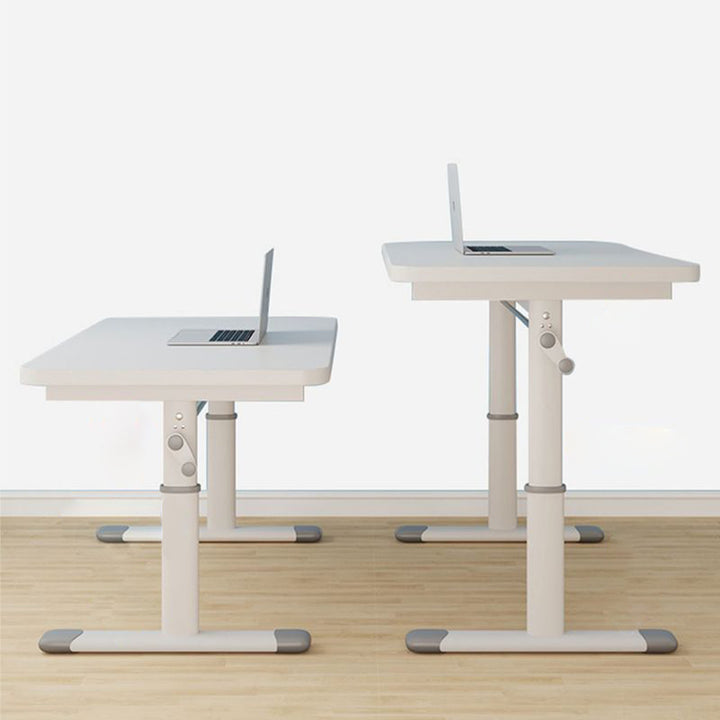 Moderne minimalistische rechteckige Schreibtische aus Karbonstahl und MDF für das Homeoffice 