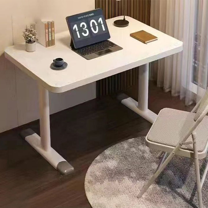 Moderne minimalistische rechteckige Schreibtische aus Karbonstahl und MDF für das Homeoffice 