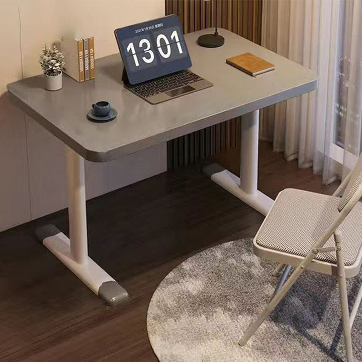 Moderne minimalistische rechteckige Schreibtische aus Karbonstahl und MDF für das Homeoffice 