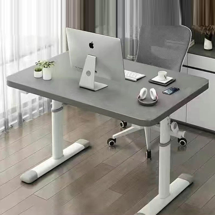 Moderne minimalistische rechteckige Schreibtische aus Karbonstahl und MDF für das Homeoffice 