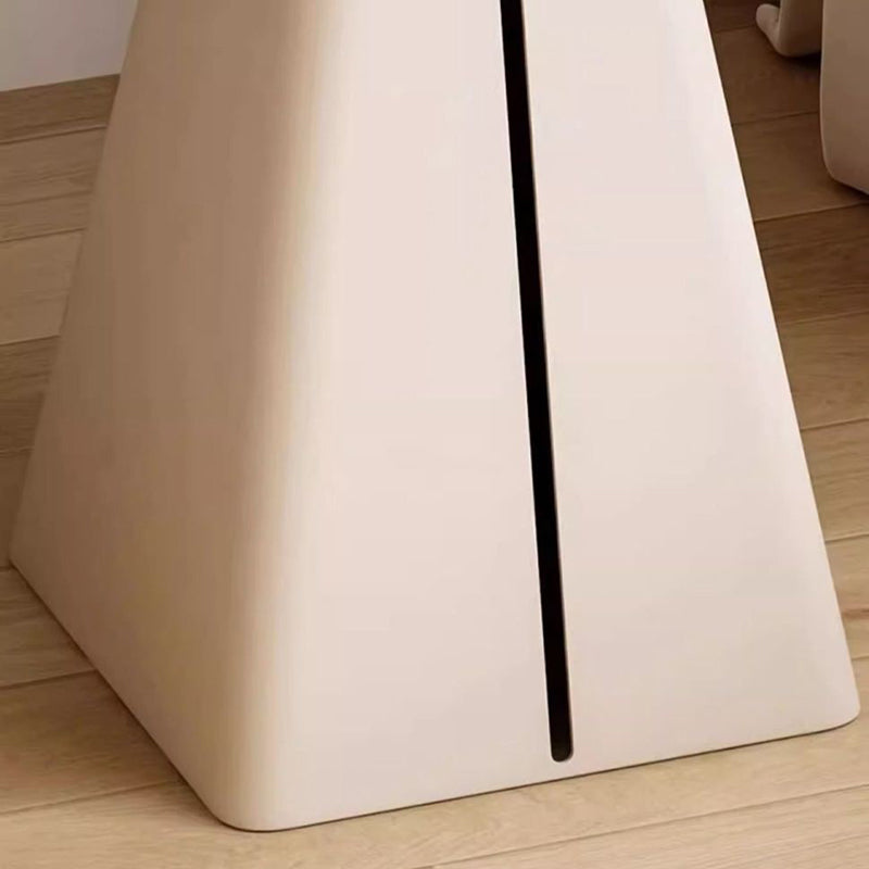 Modern Minimalist Square Cone Iron Rock Slab Side Table For Living Room