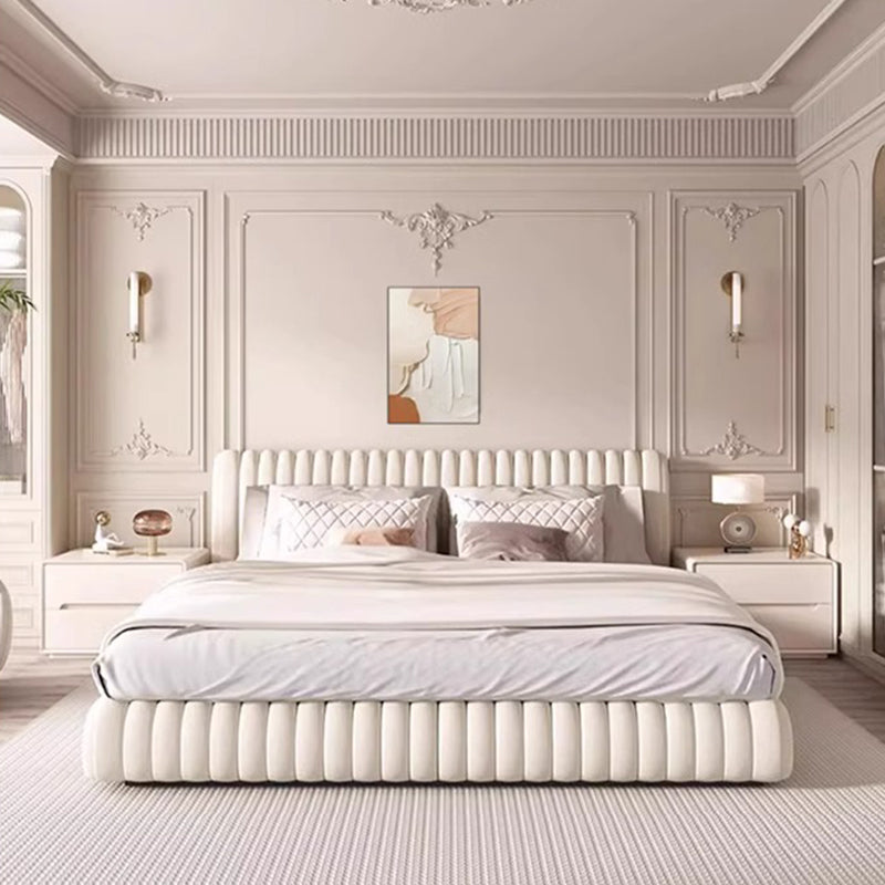 Mesita de noche moderna y minimalista rectangular/cuadrada de madera de pino y contrachapado con acabado de cuero Cat Scratch, 2 cajones, para dormitorio 