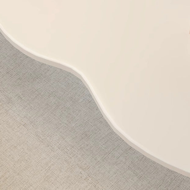 Moderner minimalistischer ovaler Couchtisch in Wolkenform aus Holz-MDF, 1/2 Ebenen, für das Wohnzimmer 