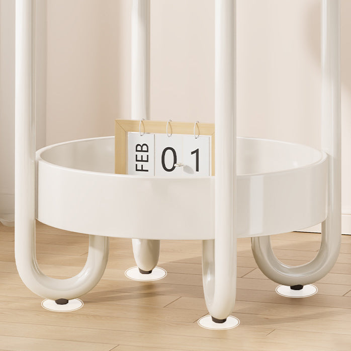 Modern Minimalist Clover Iron Side Table 2-Tier For Living Room