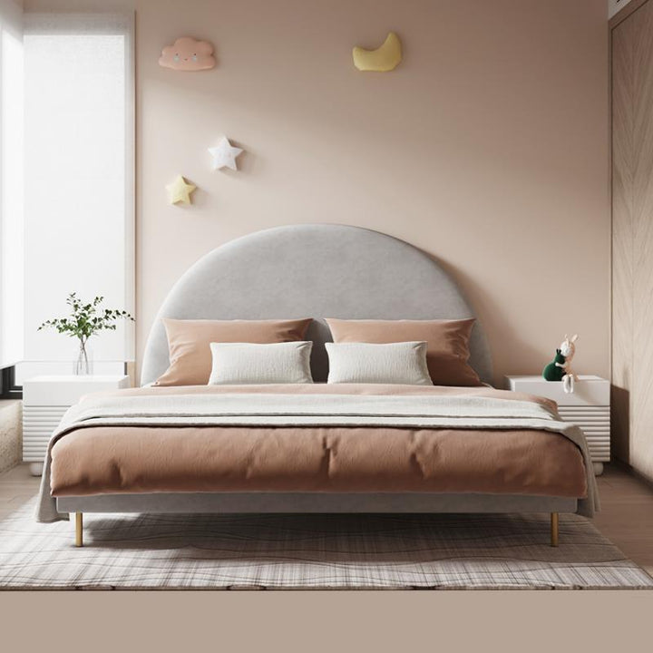 طاولة جانبية مربعة ذات درجين بتصميم عصري سكندنافي كريم لغرفة النوم 