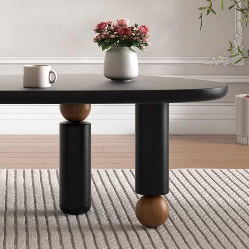 Moderner Mid-Century Alien Ovaler Kiefer-Couchtisch für das Wohnzimmer 