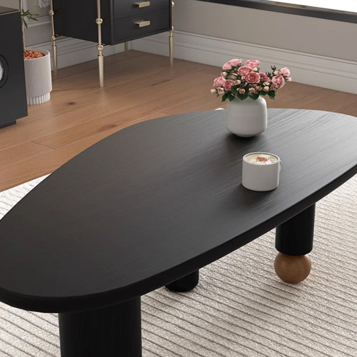 Moderner Mid-Century Alien Ovaler Kiefer-Couchtisch für das Wohnzimmer 