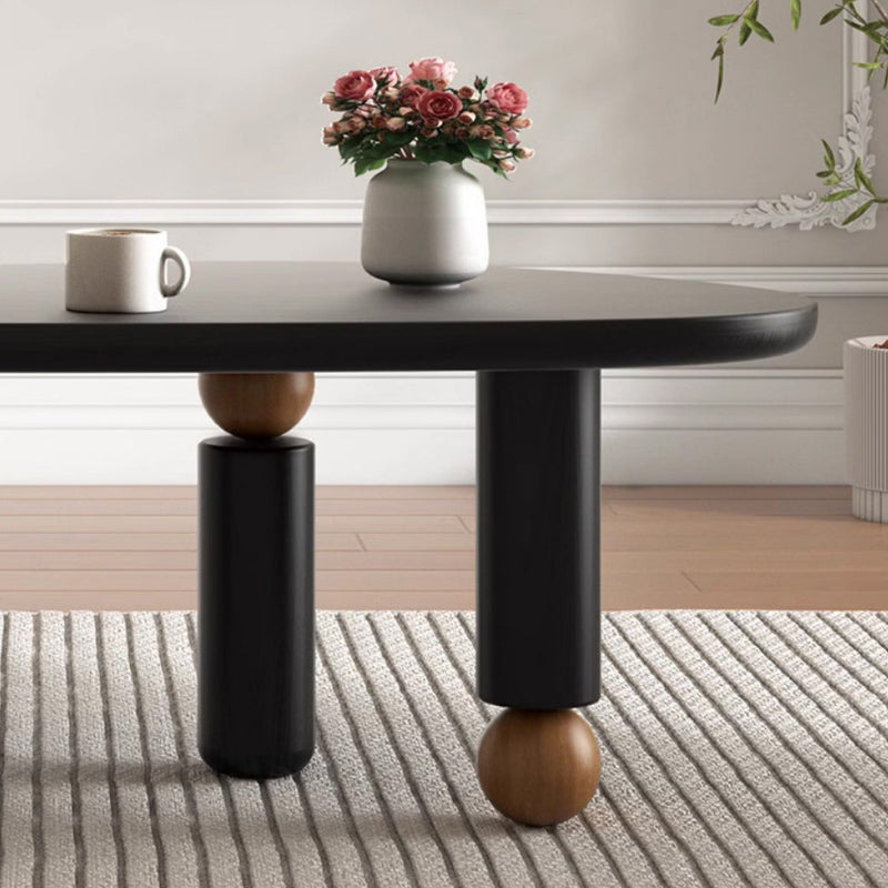 Modern Mid-Century Alien Oval Pine Coffee Table For Living Room
