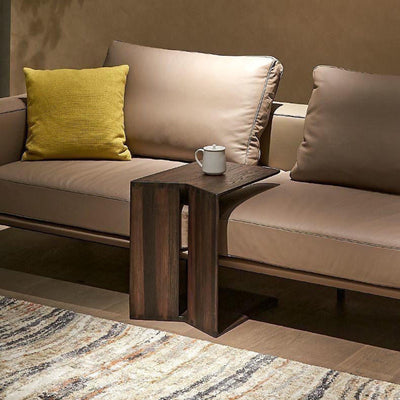 Modern Minimalist Triangle Rectangle Ash Wood Side Table For Living Room