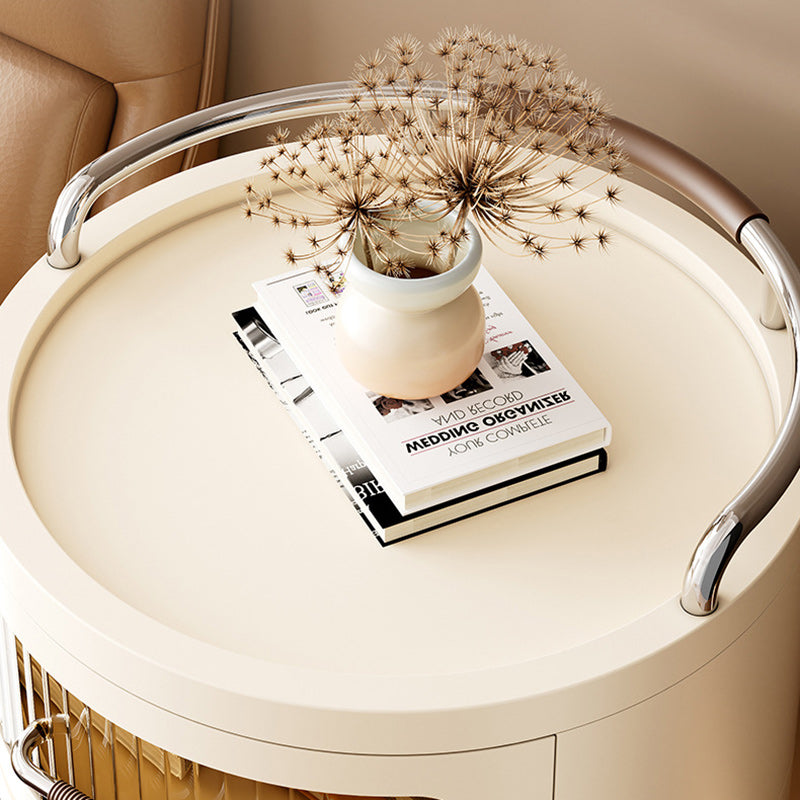 Cylindre rond amovible contemporain scandinave PP ABS PET 1/2/3/4 tiroir pour salon 