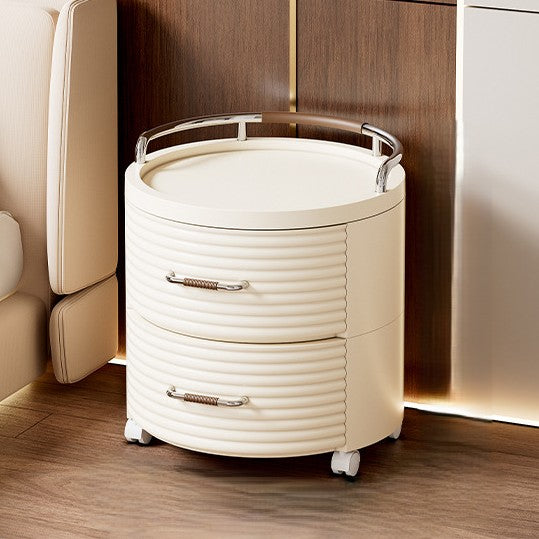 Cylindre rond amovible contemporain scandinave PP ABS PET 1/2/3/4 tiroir pour salon 