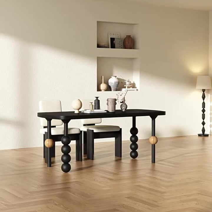 Traditioneller Vintage-Esstisch aus Kiefernholz in rechteckiger/ovaler Form für das Esszimmer 
