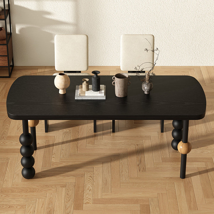 Traditioneller Vintage-Esstisch aus Kiefernholz in rechteckiger/ovaler Form für das Esszimmer 