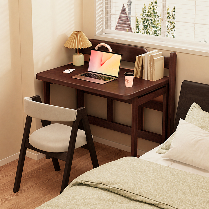 Modern Minimalist Foldable Rectangle Rubberwood Desk For Home Office