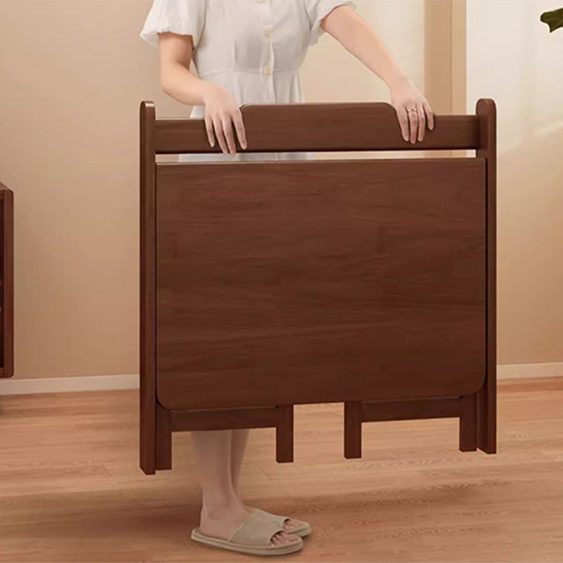 مكتب خشبي مستطيل قابل للطي بتصميم حديث وبسيط للمكتب المنزلي 