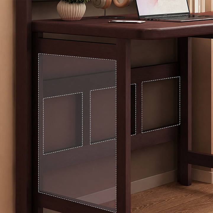 Bureau en bois rectangulaire pliable minimaliste moderne pour bureau à domicile 