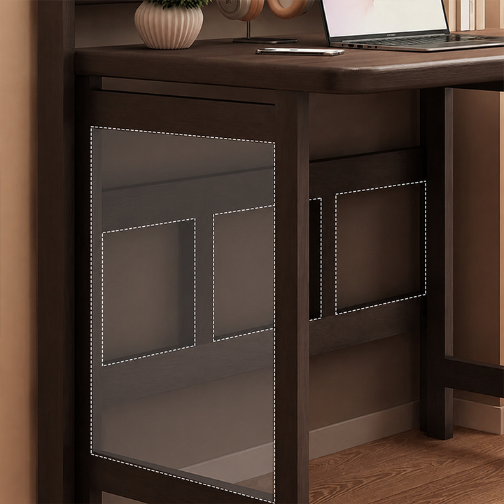 Moderner minimalistischer klappbarer Schreibtisch aus Kautschukholz in rechteckiger Form fürs Homeoffice 