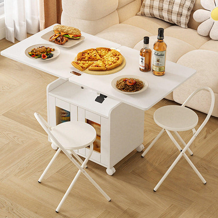 Modern Minimalist Movable Liftable Foldable Expandable Particle Board Coffee Table 1-Cabinet For Living Room