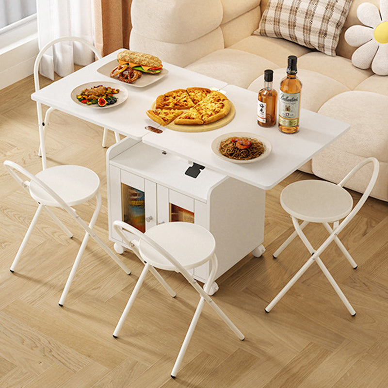 Modern Minimalist Movable Liftable Foldable Expandable Particle Board Coffee Table 1-Cabinet For Living Room
