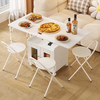 Modern Minimalist Movable Liftable Foldable Expandable Plank Coffee Table 1-Cabinet For Living Room