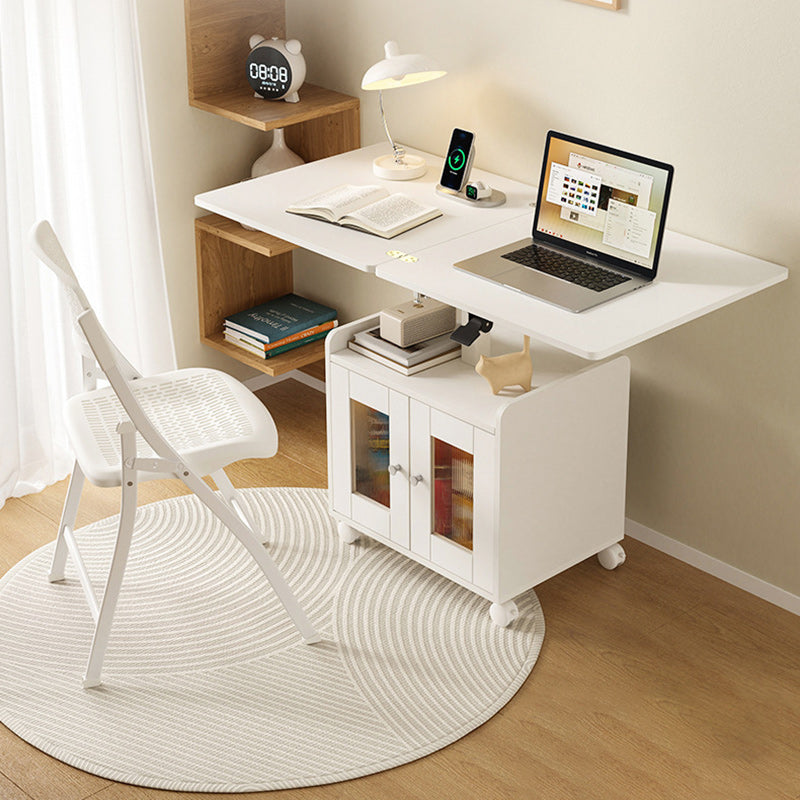 Modern Minimalist Movable Liftable Foldable Expandable Particle Board Coffee Table 1-Cabinet For Living Room