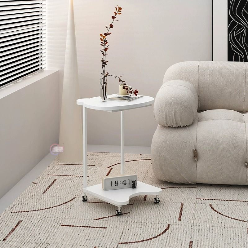 Zeitgenössischer kreativer Bärenform-Dichteplatte-Tisch mit Edelstahl-Oberfläche, 2-stufig für das Wohnzimmer 