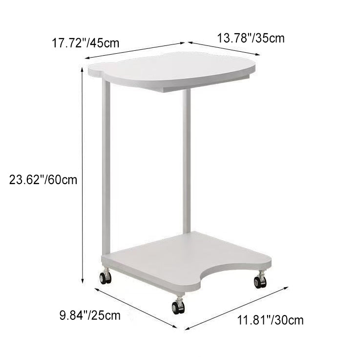 Zeitgenössischer kreativer Bärenform-Dichteplatte-Tisch mit Edelstahl-Oberfläche, 2-stufig für das Wohnzimmer 