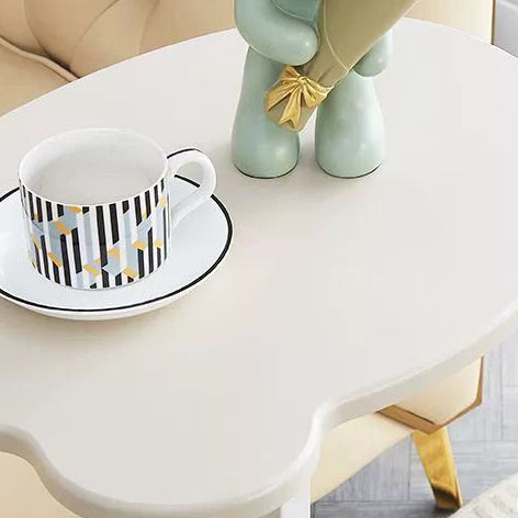 Zeitgenössischer kreativer Bärenform-Dichteplatte-Tisch mit Edelstahl-Oberfläche, 2-stufig für das Wohnzimmer 