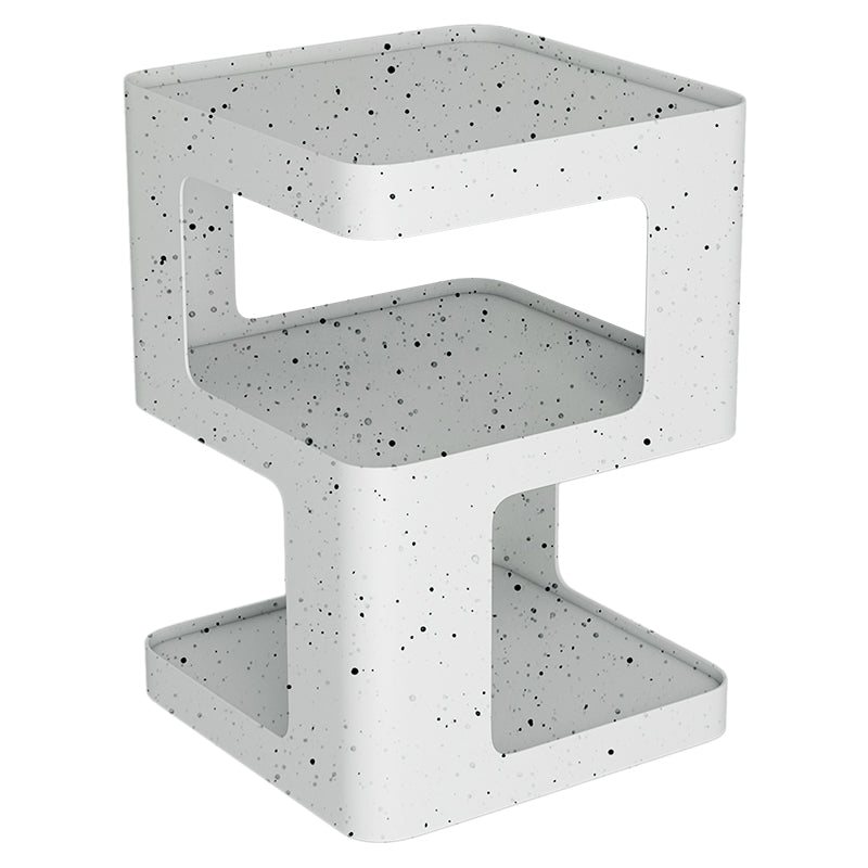 Table de nuit en fer à deux étagères Modern Simplicity pour chambre à coucher 