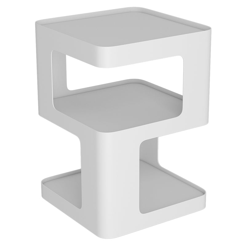Table de nuit en fer à deux étagères Modern Simplicity pour chambre à coucher 