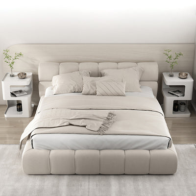Table de nuit en fer à deux étagères Modern Simplicity pour chambre à coucher 