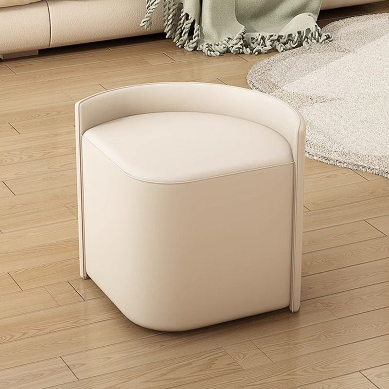 Moderner minimalistischer runder Clover-Couchtisch aus MDF mit kratzfestem Leder für das Wohnzimmer 