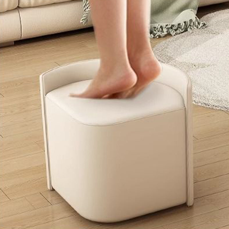 Moderner minimalistischer runder Clover-Couchtisch aus MDF mit kratzfestem Leder für das Wohnzimmer 