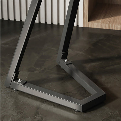 Contemporary Creative Round Solid Wood Stainless Steel Side Table For Living Room