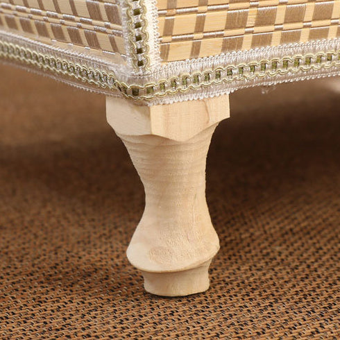 Traditional Japanese Square Bamboo MDF Poplar Wood Coffee Table 1-Storage For Living Room