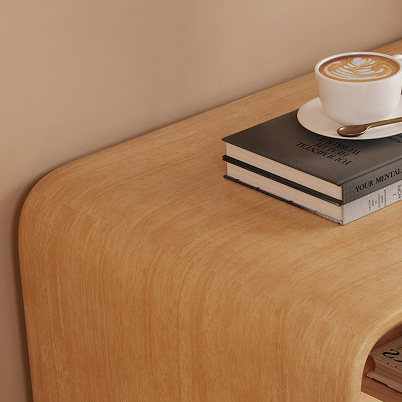 Table de nuit carrée en bois massif à la simplicité moderne avec 2 tiroirs pour la chambre 