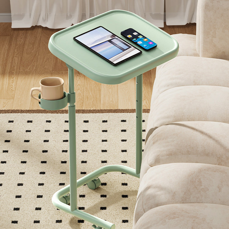 Modern Minimalist Rectangular MDF Iron Carbon Steel Side Table Removable For Living Room