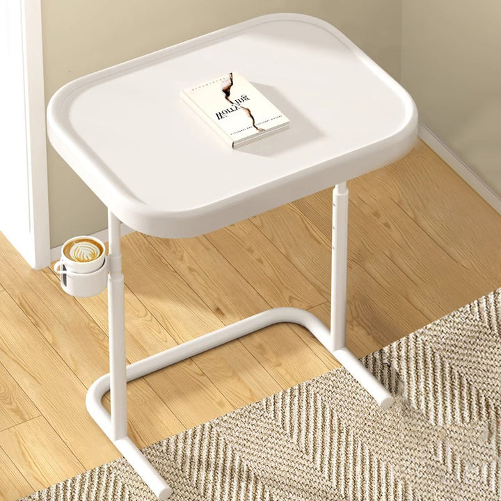 Modern Minimalist Rectangular MDF Iron Carbon Steel Side Table Removable For Living Room
