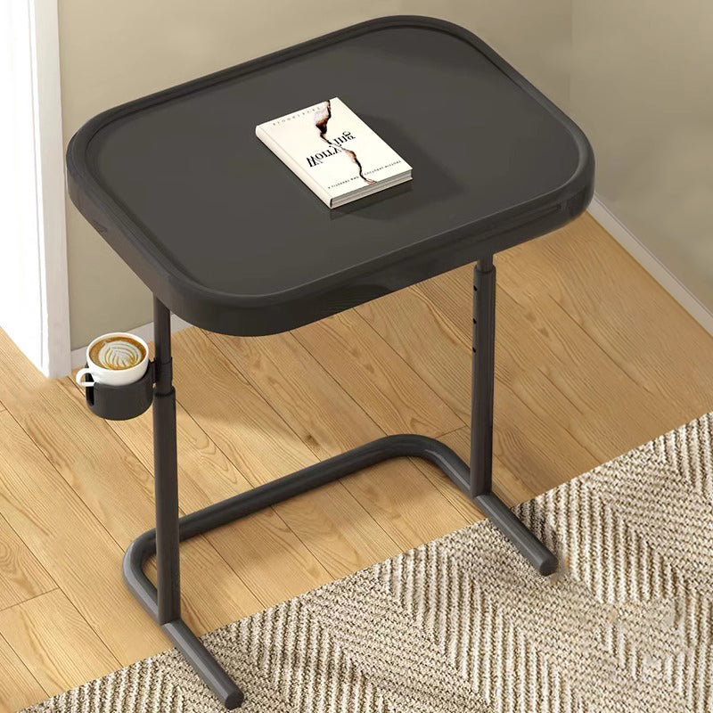 Modern Minimalist Rectangular MDF Iron Carbon Steel Side Table Removable For Living Room